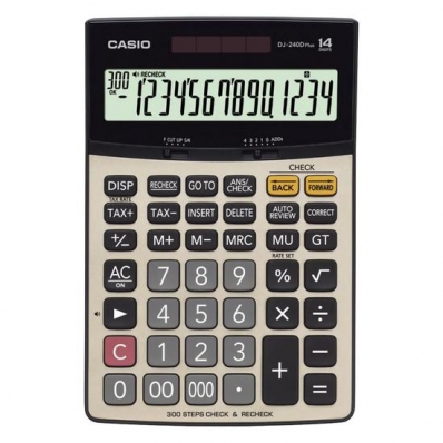 Calculadora Casio DJ-240DPLUS-Wa-DP 14 Digitos - Beige
