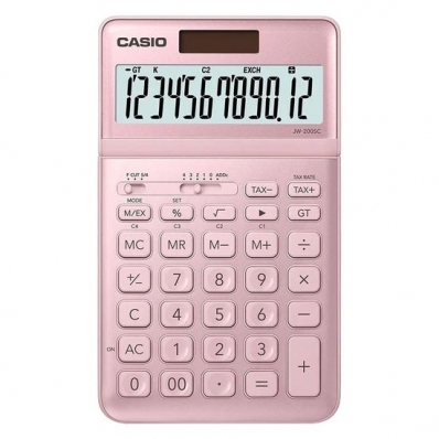 Calculadora Casio JW-200SC-NY-N-DP 12 Digitos - Rosa