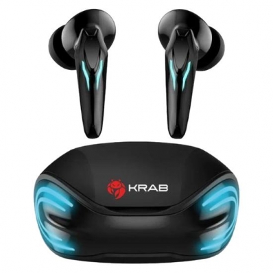 Fone de Ouvido Quanta Krab KBTGE30 Kobra / Microfone - Preto