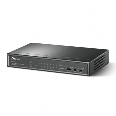 Hub Switch TP-Link 10/100 / 9 Portas / Poe+ - Preto (TL-SF1009P)