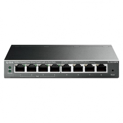 Hub TP-Link TL-SG108PE 08P 10 / 100 / 1000 Poe Easy Smart