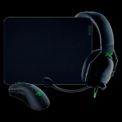 Kit Gamer Razer Battle Bundle - Mouse Deathadder V2 / Headset Blackshark V2 X / Mousepad Gigantus V2 RZ85-03240100-B3U1