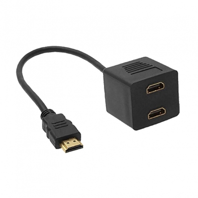 Cabo Adaptador HLD HDMI para HDMI X2 Femea - Preto