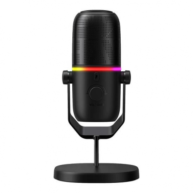 Microfone Haylou GX1 RGB para Gravacao de Streaming - Preto