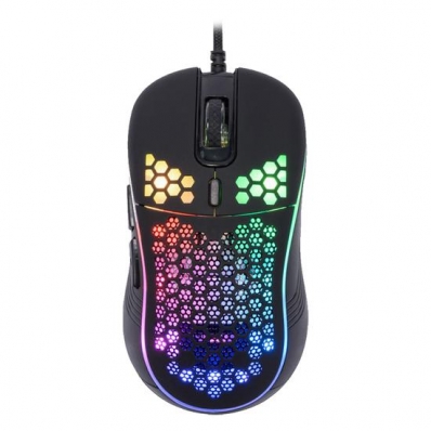 Mouse Gamer Satellite A-GM08 RGB / 6400 Dpi - Preto