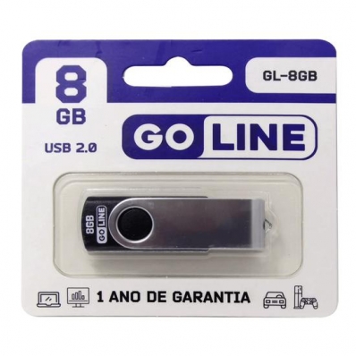 Pendrive Goline GL-8GB 8GB / USB 2.0 - Preto