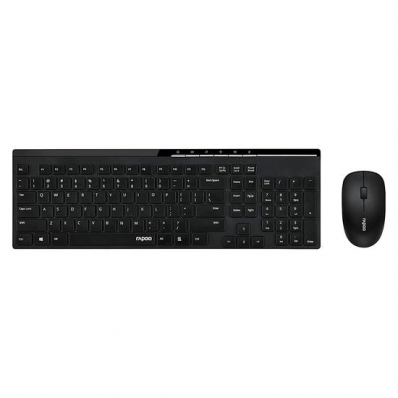 Combo Teclado e Mouse Rapoo X8100 - Preto