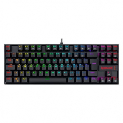 Teclado Gamer Mecanico Redragon Kumara K552-KR Rainbow LED - Preto