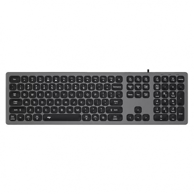 Teclado Mecanico Aigo V800 com Fio / RGB - Cinza (Windows / Mac)