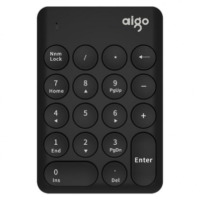 Teclado Numerico Aigo N18 / Sem Fio - Preto