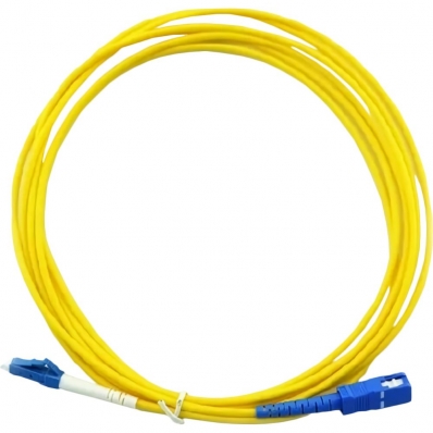 Cabo de Fibra Optica LC-Upc para LC-Upc Single Mode 3 MM - 2 Metros