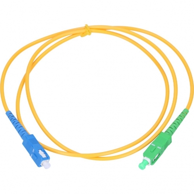 Cabo de Fibra Optica SC-Upc para SC-Apc Single Mode 3 MM - 2 Metros