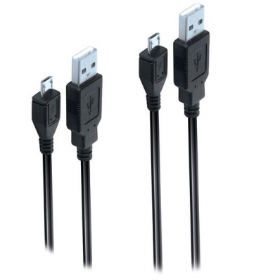 Cabo Dreamgear Xbox One Charger Play Duo 6606 - 2XUSB/Microusb - 3 Metros - Preto