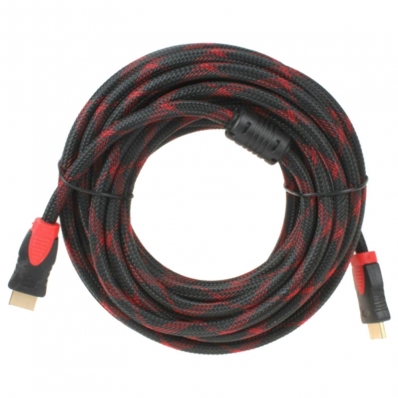 Cabo HLD HDMI 1.4V para HDMI (10 Metros) Negro / Rojo