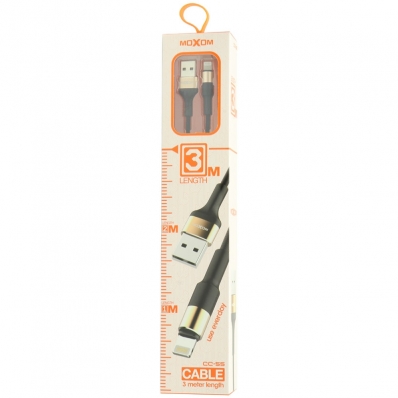 Cabo Lightning Moxom CC-55 (3 Metro) Preto Dourado