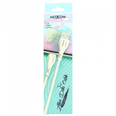 Cabo Lightning Moxom MX-CB54 2.4A (1 Metro) Branco