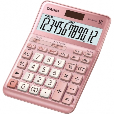 Calculadora Casio DF-120FM-PK (12 Digitos) - Rosa