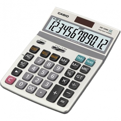 Calculadora Casio DW-120MS (12 Digitos) - Cinza