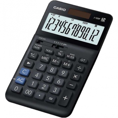 Calculadora Casio J-120F (12 Digitos) - Preto