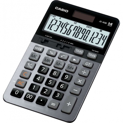 Calculadora Casio JS-40B (12 Digitos) - Preto
