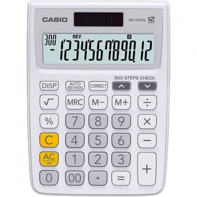 Calculadora Casio MJ-12VCB-We (12 Digitos) - Branco