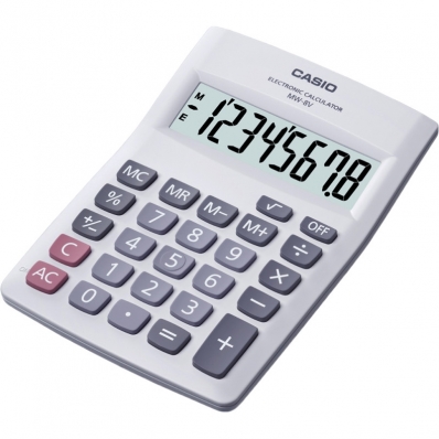 Calculadora Casio MW-8V-We (8 Digitos) - Branco