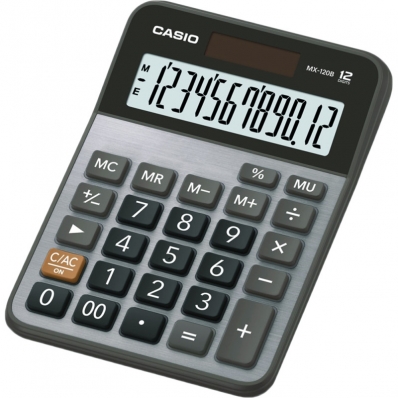 Calculadora Casio MX-120B (12 Digitos) - Cinza