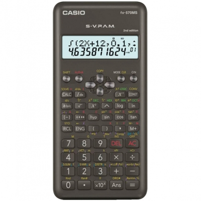 Calculadora Cientifica Casio FX-570MS 2ND Gen - Preto