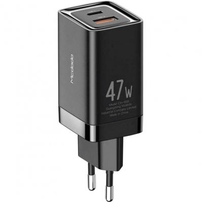 Carregador de Parede Mcdodo 47W Mini Fast Charger Dual Output CH-8581 - Preto