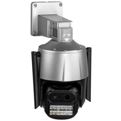 Camera de Seguranca IP P10-SM8 - HD 8MP - 2 Antenas - Microsd - Preto e Cinza