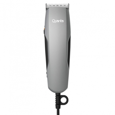 Maquina de cortar cabelo Quanta QTCE50 com Fio Bivolt Cinza/Preto