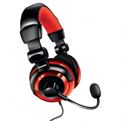 Headset Dreamgear Elite Cabo Universal Preto/Vermelho
