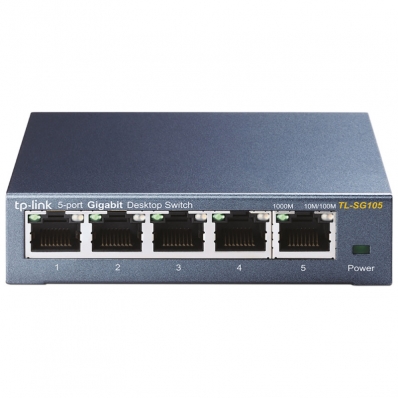 Hub Switch TP-Link TL-SG105 Desktop 5 Portas 10/100/1000MBPS