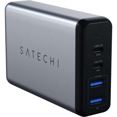 Carregador de Mesa Satechi Dual USB-C PD 75W ST-MC2TCAM