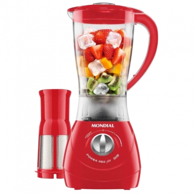 Liquidificador Mondial Power Red L-77 de 2 Velocidades (220V/50-60HZ) - Vermelho
