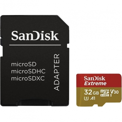 Memoria Micro SD-HC Extreme Sandisk 32GB 100MBPS 2X1 U3