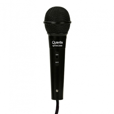 Microfone Quanta Dinamico Cardioide com Fio QTMIC200