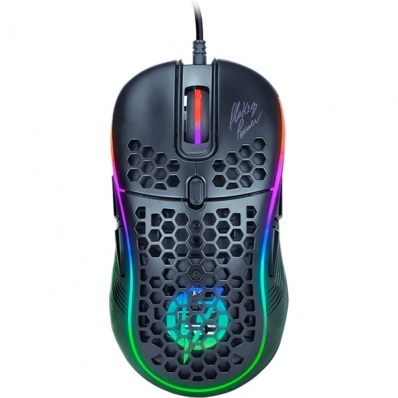 Mouse Gamer Elg Flakes Power Air Mouse RGB - FLKM003