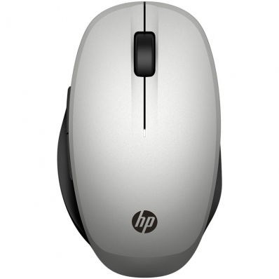 Mouse HP 300 Dual Mode 6CR72AA 3600DPI - Prata (Sem Fio - Bluetooth)