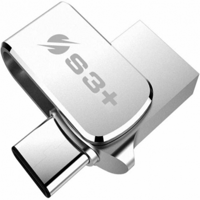 Pendrive S3+ Steel 3.1 16GB S3PD3104016AL-R USB/USB - C