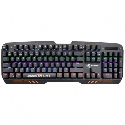 Teclado Gamer Elg Shooter TGMS Mecanico Switches Cherry Blue Anti-Ghosting Portugues