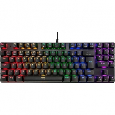Teclado Gamer Krab KBMGK30 Hell RGB com Fio (Portugues) - Red Switches
