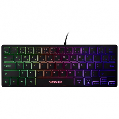 Teclado Gamer Satellite AK-871 Mini 64 Key Preto - (Portugues)