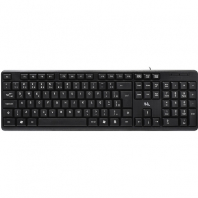 Teclado Mtek KB-8187 com Cabo - Preto (Portugues)