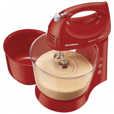 Batedeira Mondial Pratica B-45-R - 400W - 3.6L - 220V - Vermelho