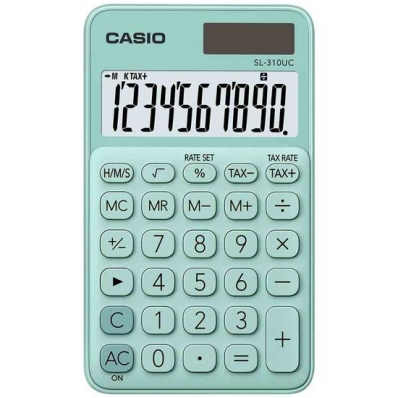 Calculadora Casio SL-310UC-GN-N-DC - 10 Digitos - Verde