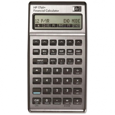 Calculadora HP 17BII+ - 10 Digitos - Financiera - Multilingue - Cinza