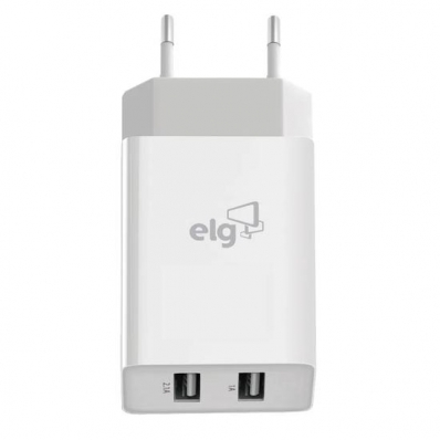 Carregador Elg WC124AE - 2X USB - Branco