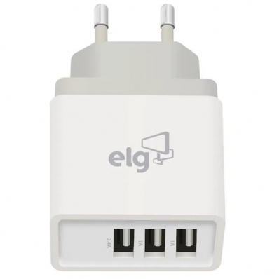 Carregador Elg WC3S - 3X USB - Branco
