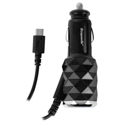 Carregador Veicular Ecopower EP-7036 - USB - com Cabo Micro USB - Preto